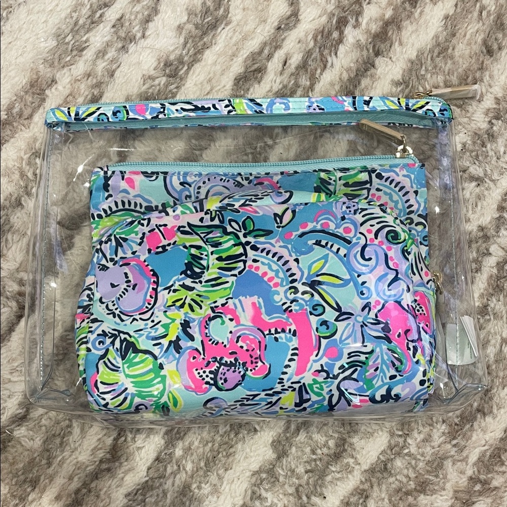 Lilly Pulitzer three pouch set